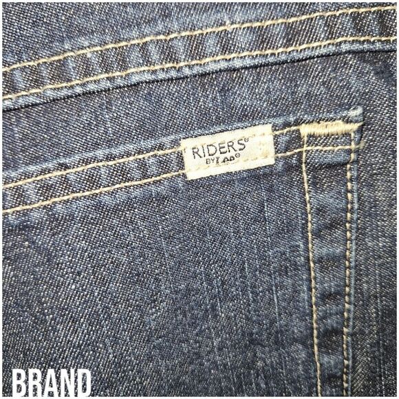 RYDERS BY LEE Plus Size Dark Blue Belted Jeans Shorts SIZE 18W - Picture 4 of 14